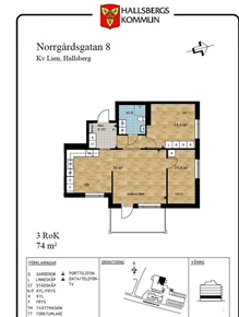 Lägenhet i Hallsberg, Örebro, Norrgårdsgatan 8