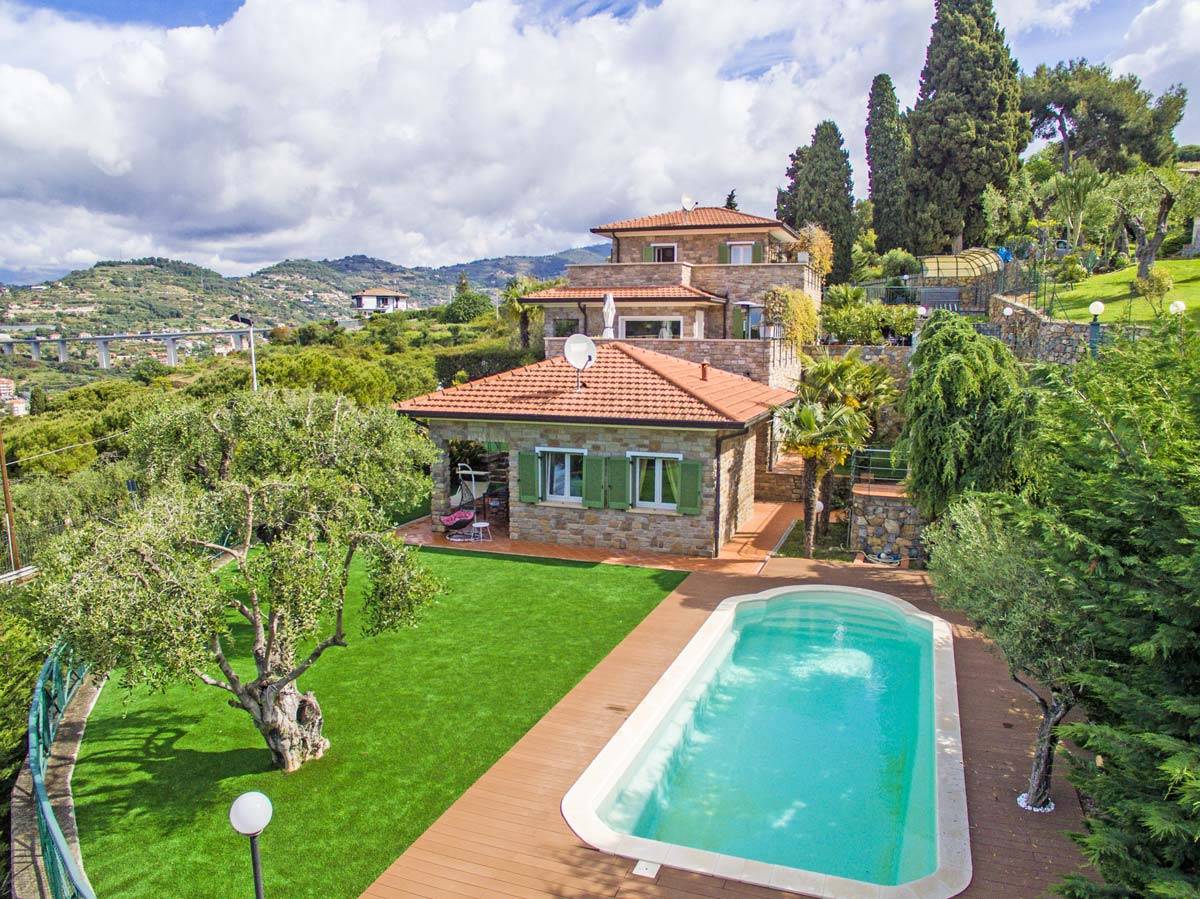 Villa i Bordighera, Ligurien, Imperia, Bordighera