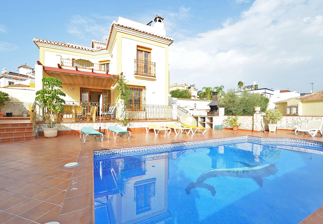 Villa i Costa del Sol, Nerja, Andalusien, La Axarquía, Nerja