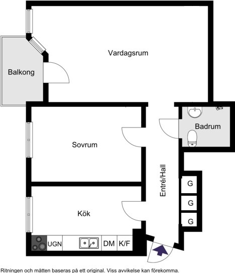 Bostadsrätt i Centrala Sundbyberg, Stockholm, Fredsgatan 12B