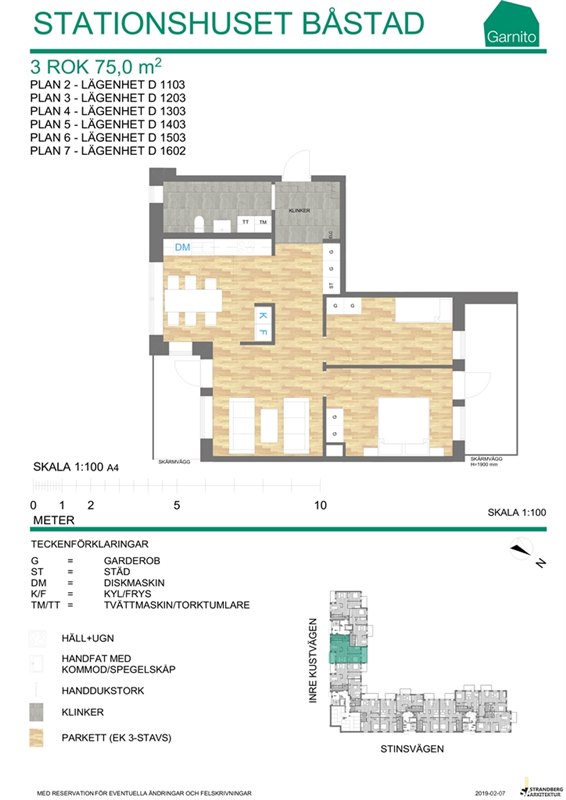 Lägenhet i Båstad, Skåne, Inre kustvägen 43