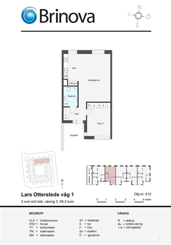 Studentlägenhet i Kronoparken, Karlstad, Värmland, Jakthornsgatan 86