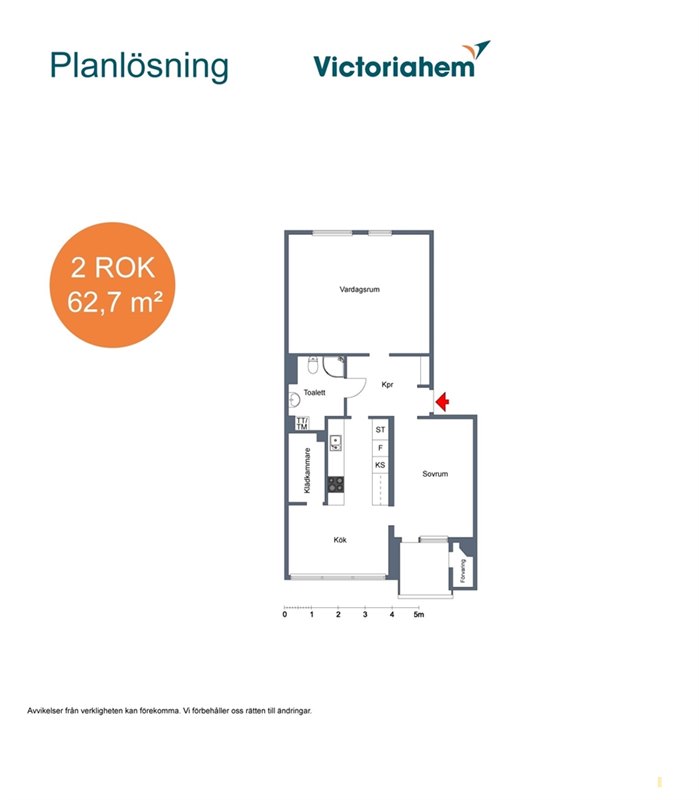 Lägenhet i Varberga, Örebro, Varbergagatan 166