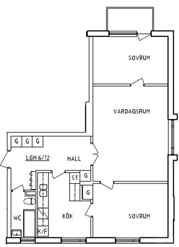 Lägenhet i Lycksele, Västerbotten, Arvid Franklinsväg 22