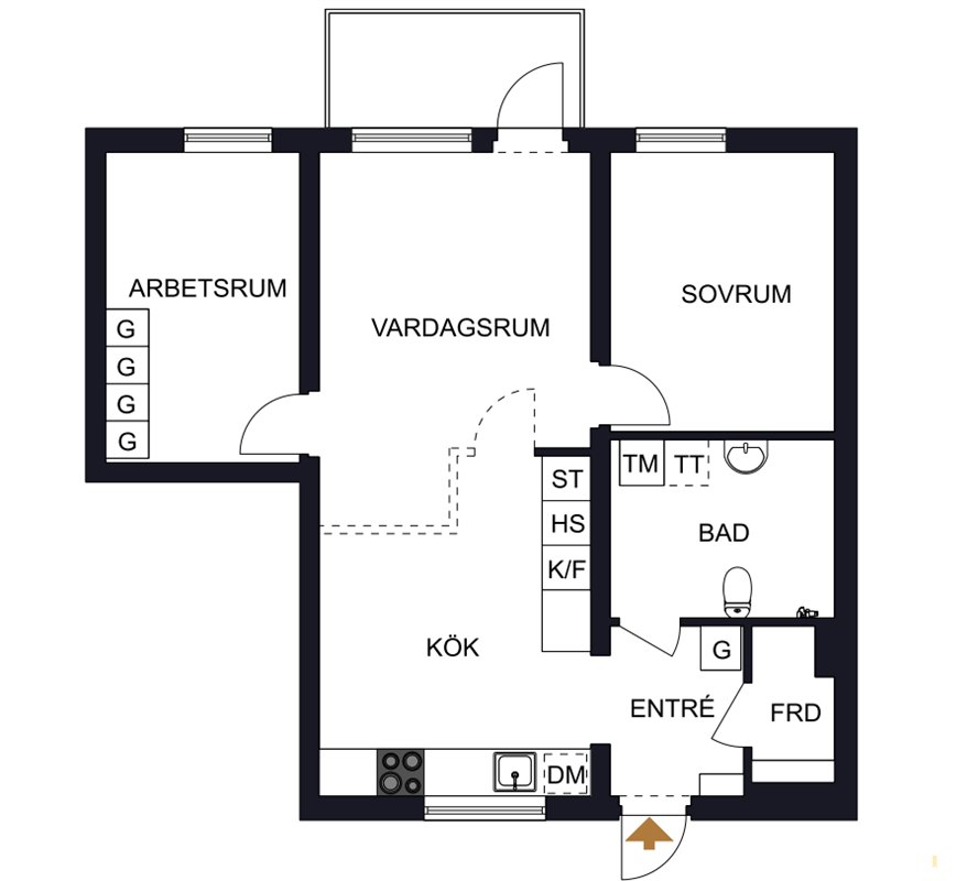 Lägenhet i Vänersborg, Västra Götaland, Landerivägen 31 E