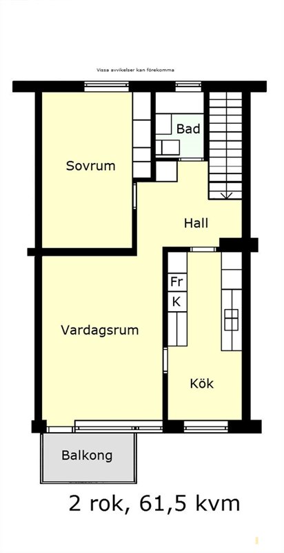 Lägenhet i Trelleborg, Skåne, Västergatan 19 C