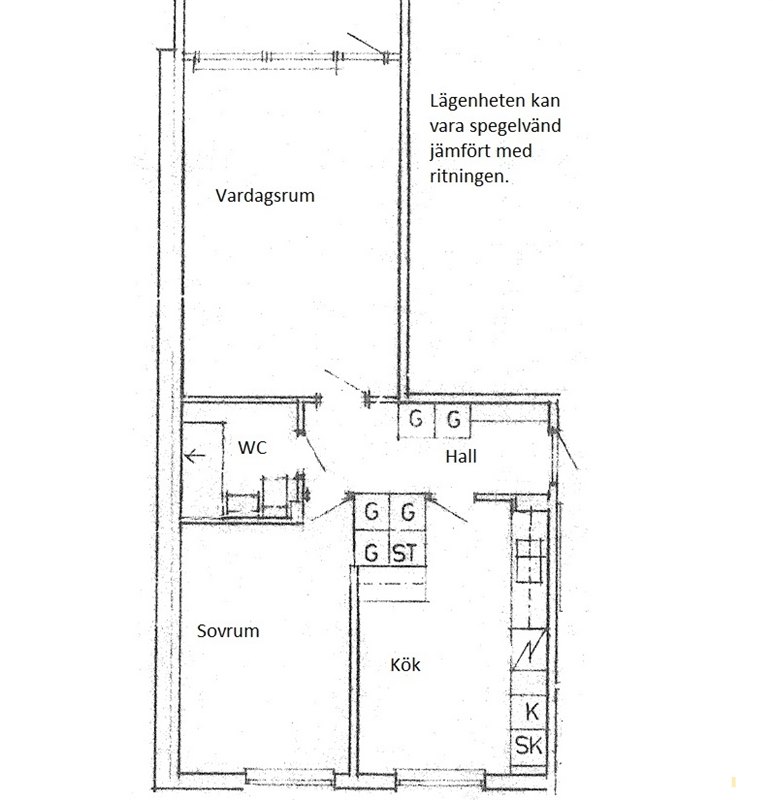 Lägenhet i Broby, Skåne, Östra Göinge, Verkstadsgatan 11B