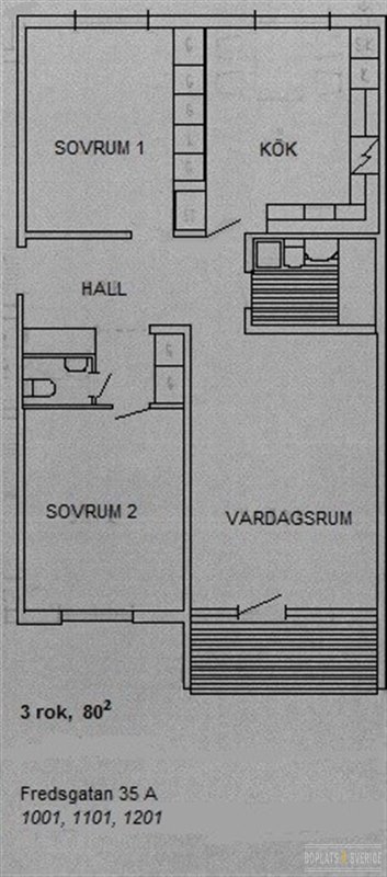 Lägenhet i Lasstorp, Katrineholm, Södermanland, Fredsgatan 35 A