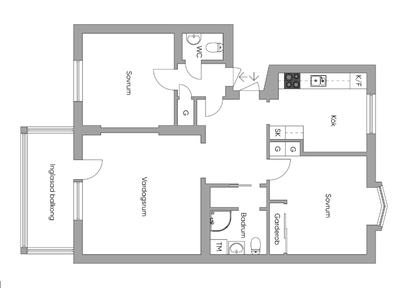 Lägenhet i Norrböle, Skellefteå, Västerbotten, Norrbölegatan 37B