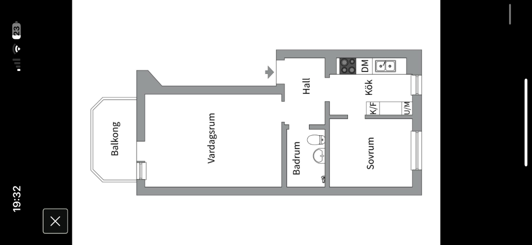 Lägenhet i Annedal, Västerås, Västmanland, Spantgatan 8C