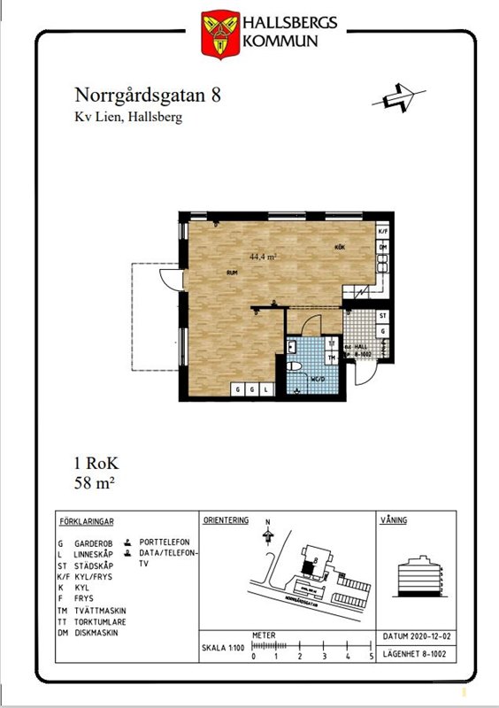 Lägenhet i Hallsberg, Örebro, Norrgårdsgatan 8