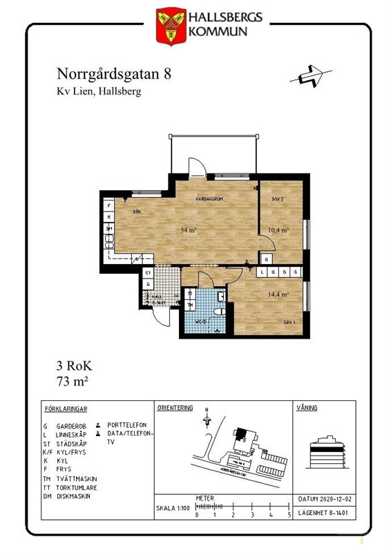 Lägenhet i Hallsberg, Örebro, Norrgårdsgatan 8