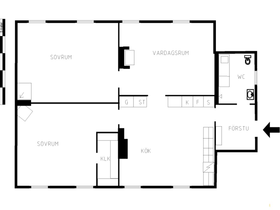 Lägenhet i Centrum, Sandviken, Gävleborg, Malmgatan 15 B