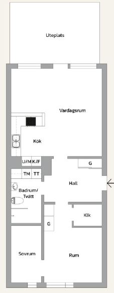 Lägenhet i Sannegården, Göteborg, Västra Götaland, Ångaren Indias g 11