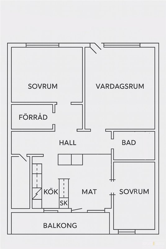 Lägenhet i Svenljunga, Västra Götaland, Syrengatan 3 E