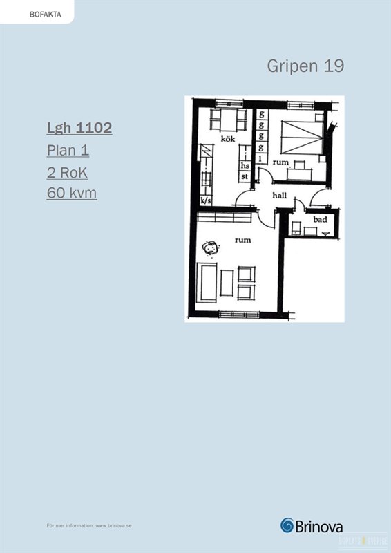 Lägenhet i Landskrona, Skåne, Bryggargatan 11
