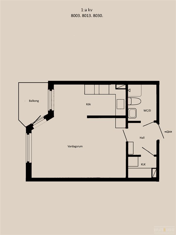 Lägenhet i Fränsta, Torps distrikt, Västernorrland, Ånge, Centralvägen 14