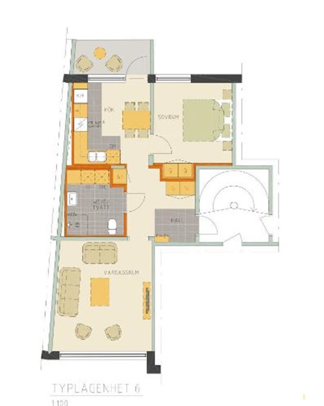 Lägenhet i Hallsberg, Örebro, Nytorgsgatan 38