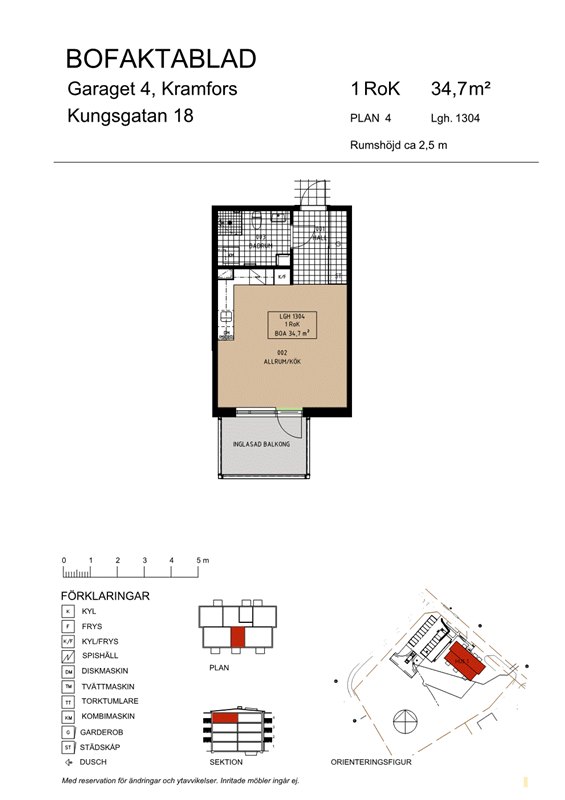 Lägenhet i Kramfors, Gudmundrå distrikt, Västernorrland, Kungsgatan 18