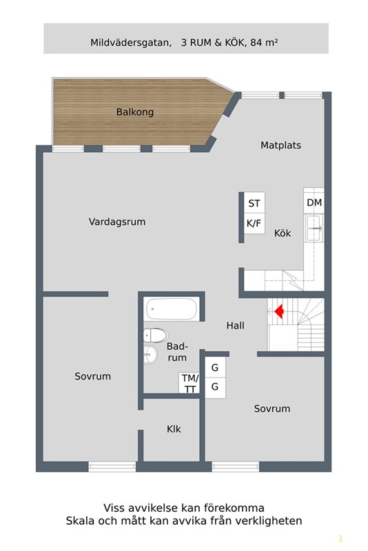 Lägenhet i Tranås, Jönköping, Mildvädersgatan 21