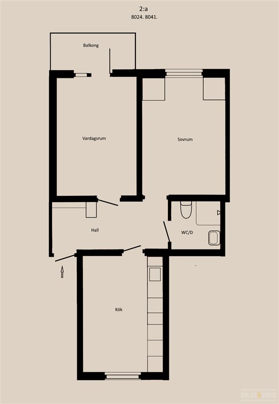 Lägenhet i Fränsta, Torps distrikt, Västernorrland, Ånge, Centralvägen 14