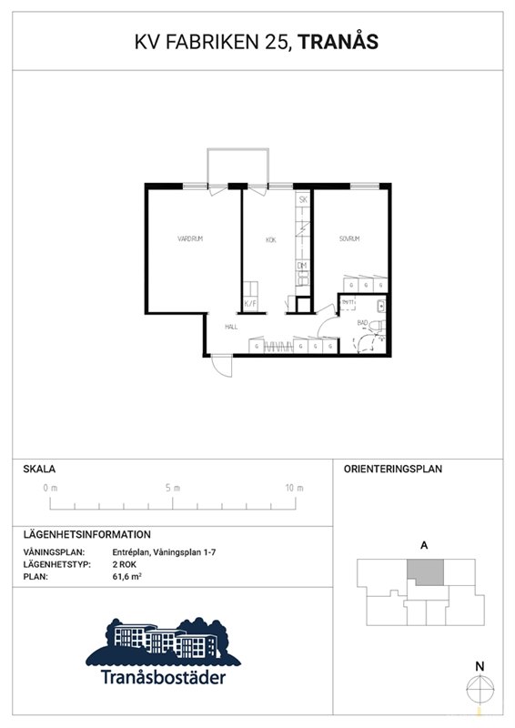 Lägenhet i TRANÅS, Tranås, Jönköping, Fabriksgatan 3
