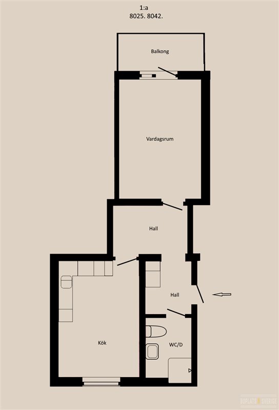 Lägenhet i Fränsta, Torps distrikt, Västernorrland, Ånge, Centralvägen 14