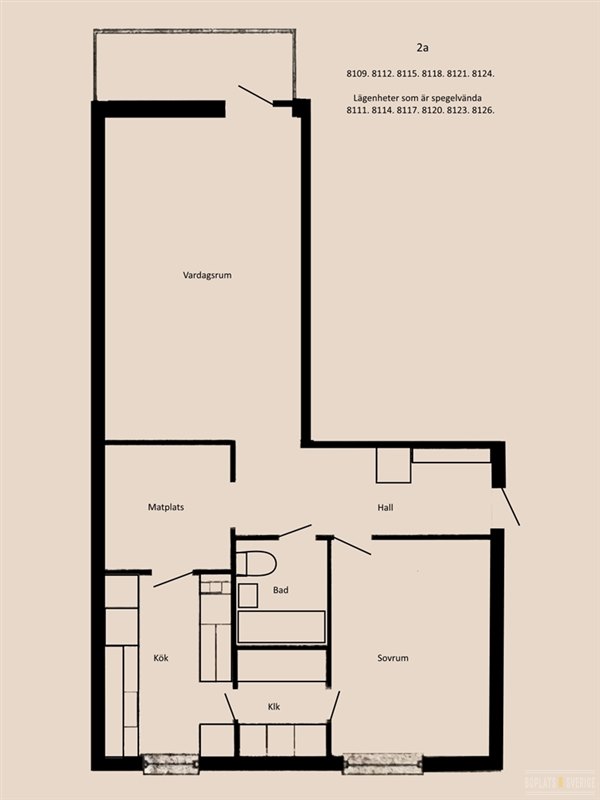 Lägenhet i Ånge, Borgsjö distrikt, Västernorrland, Floravägen 3 C