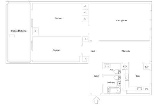 Bostadsrätt i Högaholm, MALMÖ, Malmö, Skåne, Balladgatan 1