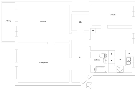 Bostadsrätt i Östervärn, Malmö, Skåne, Östervärnsgatan 2B