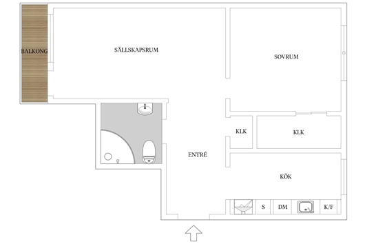Bostadsrätt i Ellstorp, Malmö, Skåne, Sofierogatan 3A