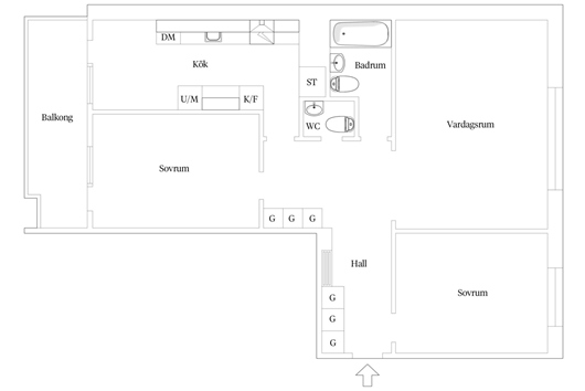 Bostadsrätt i Rosengård, MALMÖ, Malmö, Skåne, Von lingens väg 29