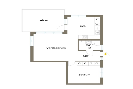 Bostadsrätt i Djursholm, Stockholm, Danderyd, Gautiodsvägen 2c