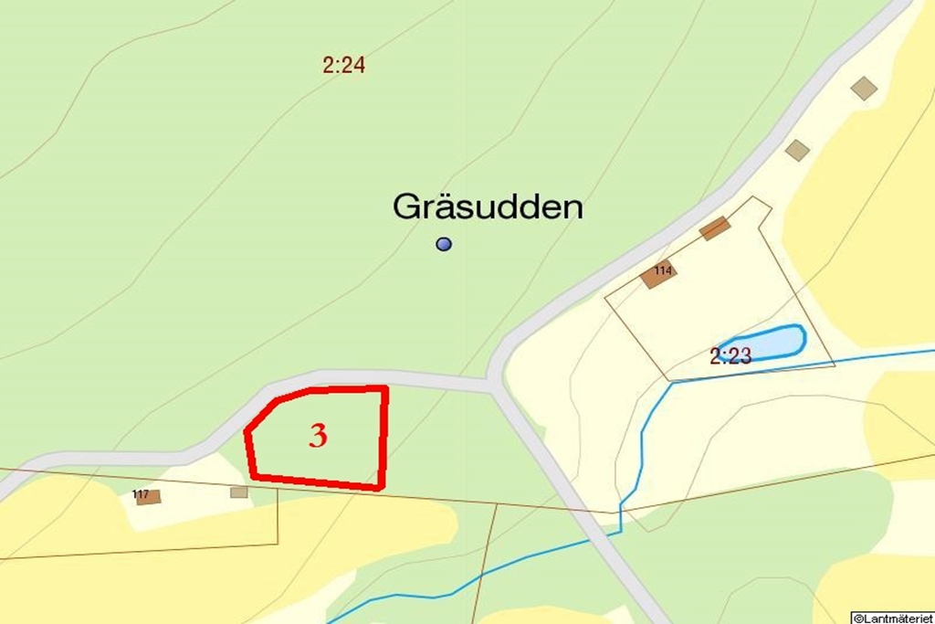 Tomt i Gräsudden, Åtsjön, Lindesberg kommun, Sverige, Gräsudden, Åtsjön