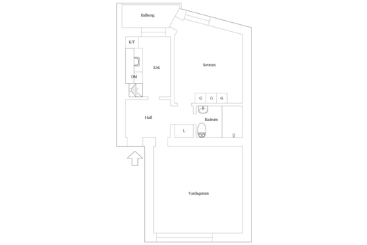 Bostadsrätt i Trelleborg - Centralt, Skåne, Liljeborgsgatan 14B