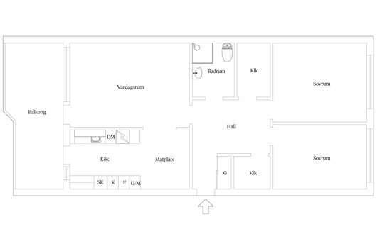 Bostadsrätt i Trelleborg Väster, Skåne, Hallakroken 10A