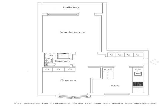 Bostadsrätt i Eneborg, Helsingborg, Skåne, Malmögatan 3B