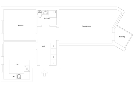 Bostadsrätt i Slottsstaden, MALMÖ, Malmö, Skåne, Köpenhamnsvägen 11C