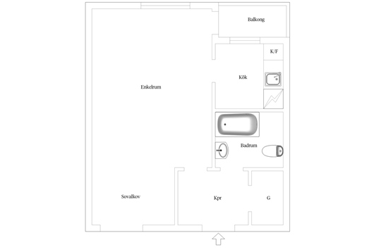 Bostadsrätt i Slottsstaden, MALMÖ, Malmö, Skåne, Östra ryttmästaregatan 15A