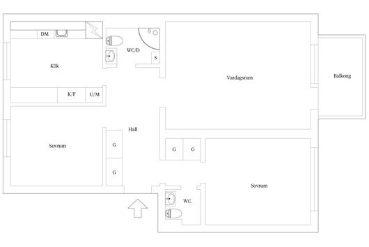 Bostadsrätt i Pildammarna, Malmö, Skåne, Roskildevägen 41C