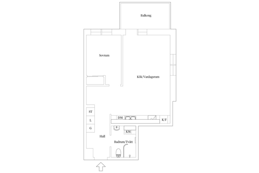 Bostadsrätt i Västra Hamnen/Dockan, Malmö, Skåne, Lilla Varvsgatan 35B