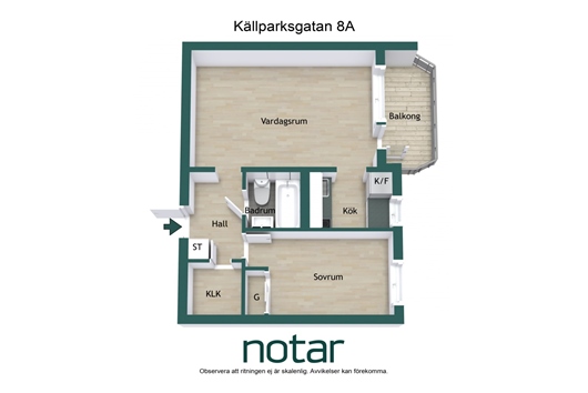 Bostadsrätt i Sala backe, Uppsala, Källparksgatan 8A