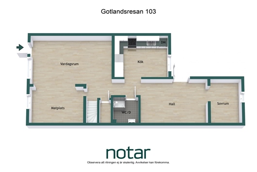 Bostadsrätt i Sävja, Uppsala, Gotlandsresan 103