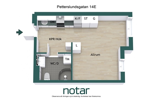 Bostadsrätt i Fålhagen, Uppsala, Petterslundsgatan 14E