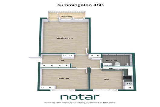 Bostadsrätt i Årsta, Uppsala, Kummingatan 48B