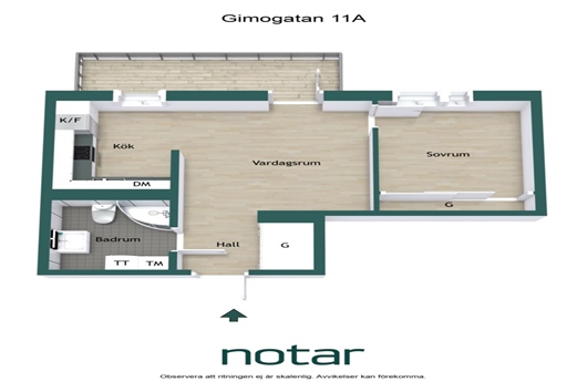 Bostadsrätt i Börjetull, Uppsala, Gimogatan 11A