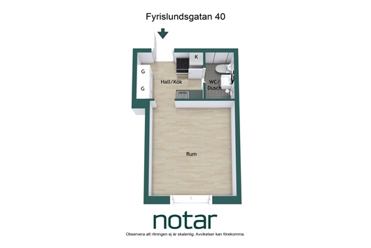 Bostadsrätt i Årsta, Uppsala, Fyrislundsgatan 44