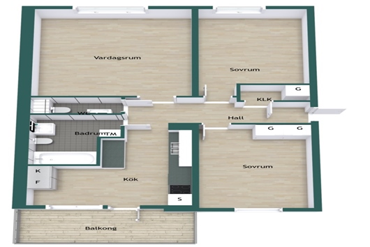 Bostadsrätt i Nyby, Uppsala, Ferlinsgatan 97
