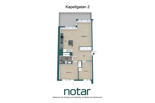 Bostadsrätt i Kapellgärdet, Uppsala, Kapellgatan 2