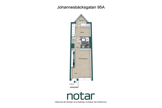 Bostadsrätt i Sala backe, Uppsala, Johannesbäcksgatan 95A